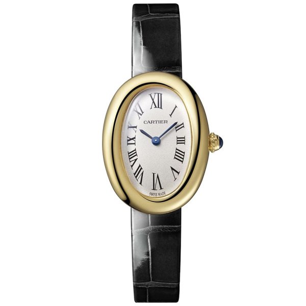 Часы женские Cartier Baignoire Small model, quartz movement, yellow gold WGBA0022