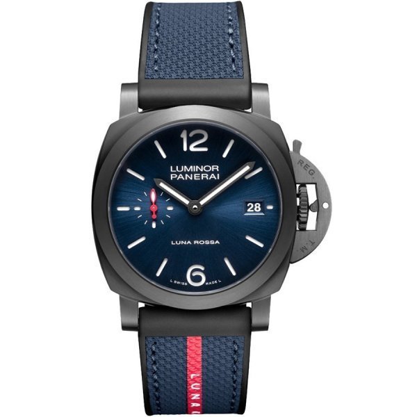 Часы мужские Officine Panerai Luminor Quaranta Steel DLC Luna Rossa PAM01408