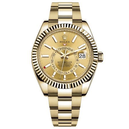 Rolex Sky-Dweller Yellow Gold 326938 Champagne-colour