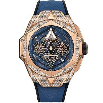 Hublot Big Bang Sang Bleu Unico II King Gold Blue Pave 418.OX.5108.RX.1604.MXM20