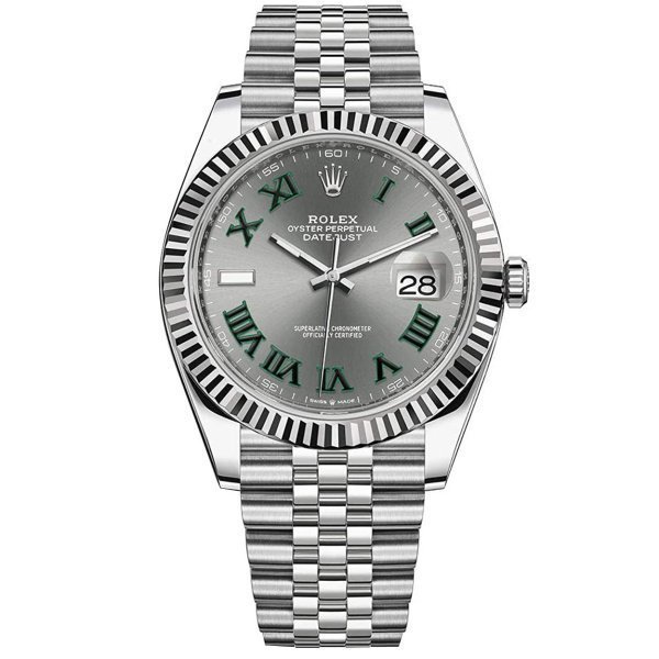 Rolex Datejust 41 White Rolesor Jubilee 126334 Slate