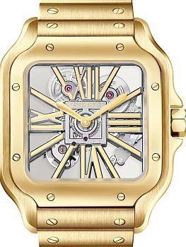 Cartier Santos De Cartier Large skeleton WHSA0042