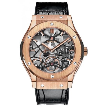 Hublot Classic Fusion Skeleton Tourbillon King Gold